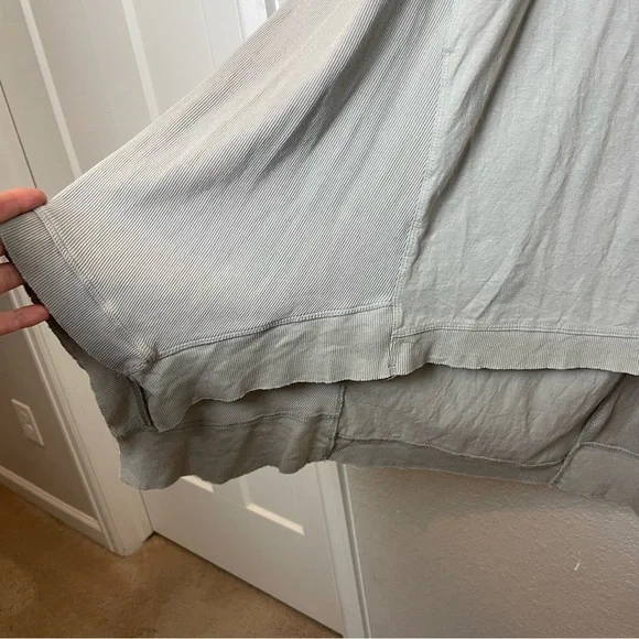 WORKSHOP REPUBLIC CLOTHING Gray Sleeveless Handkerchief Hem Dress Size L - Picture 6 of 8